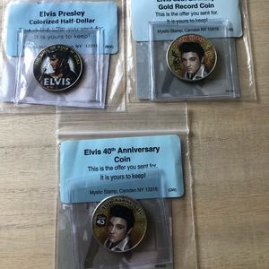 Elvis Collectible Coins set of 3